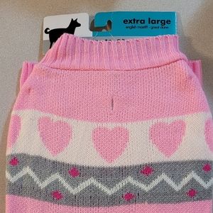 Extra Large Pink Dog Sweater